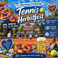Tennis-Herbstfest am 11. Oktober 2026