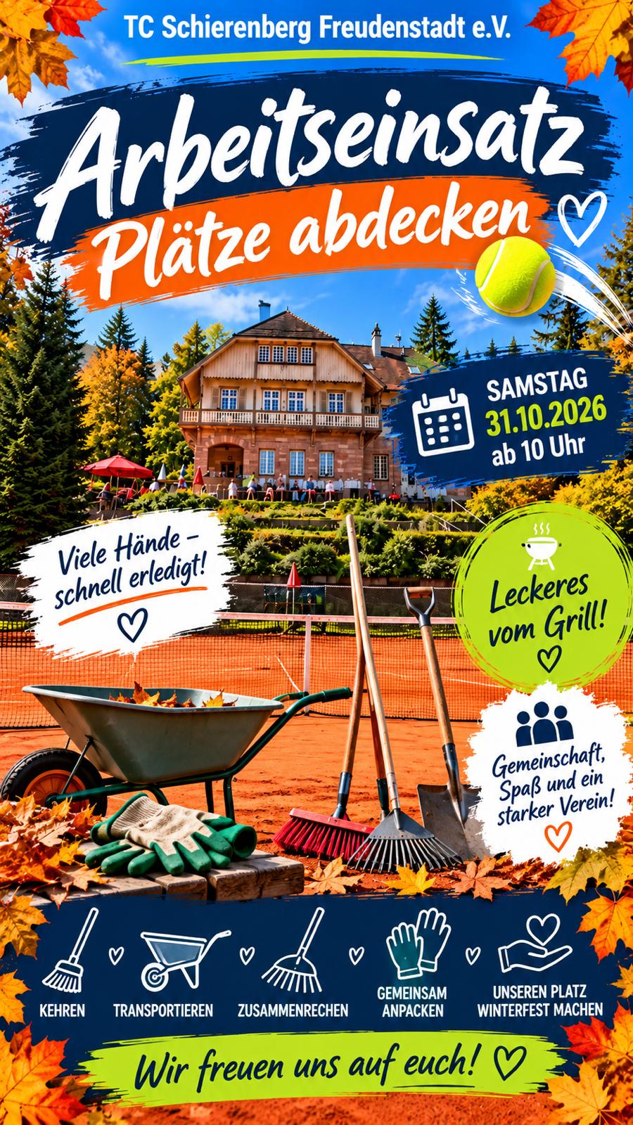 Arbeitseinsätze zum Saisonende 2026